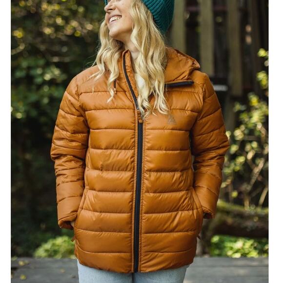 Passenger Pow Recycled Insulated Jacket  Puffer Glazed Ginger Gold Medium - Picture 1 of 6